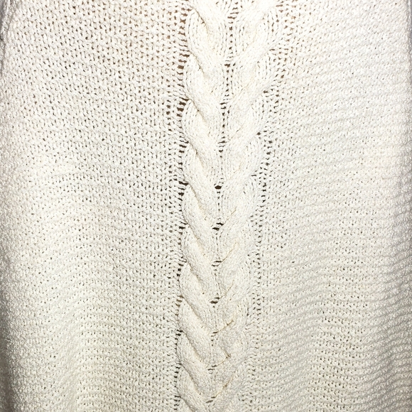 Draper James Cable Sweater Cape Sz XS/S - Picture 5 of 8